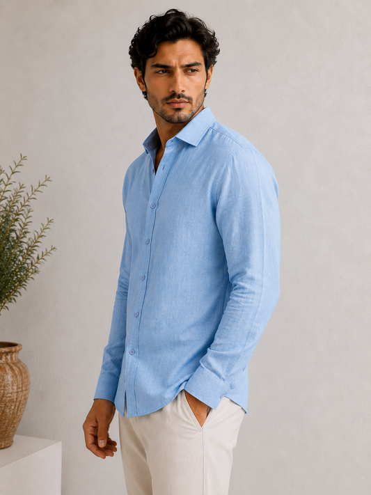 Men's Pure Linen Shirt | Premium Breathable Summer Shirt
