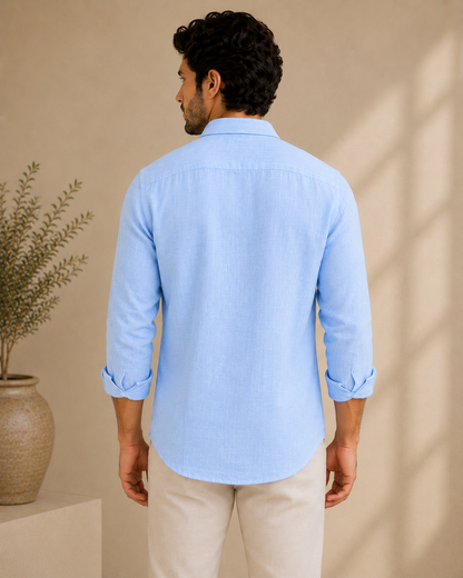 Men's Pure Linen Shirt | Premium Breathable Summer Shirt