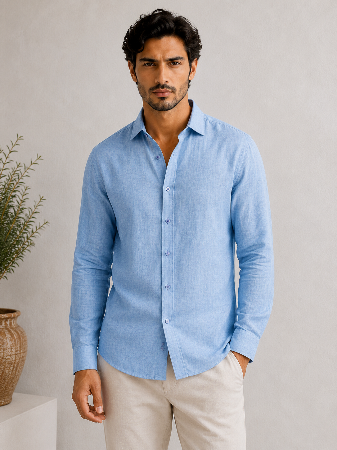 Men's Pure Linen Shirt | Premium Breathable Summer Shirt