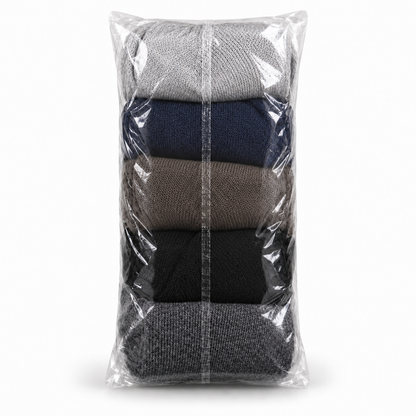 5 Pack Thermal Socks for Men – Warm Winter Thick Crew Socks | Soft & Comfortable Cold Weather Socks