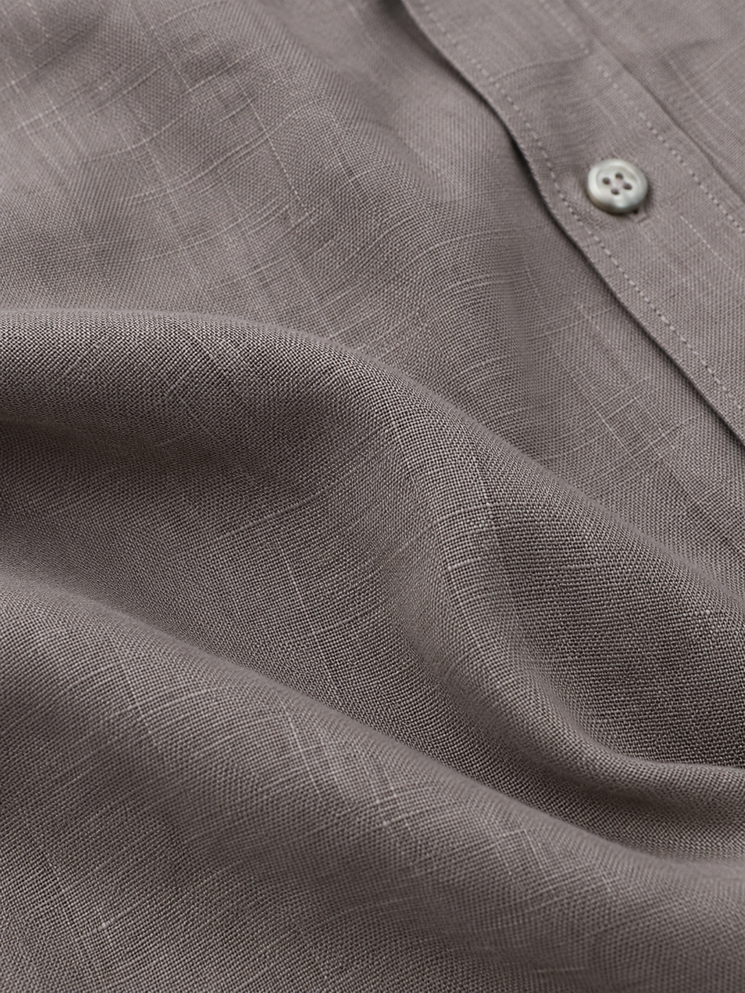 P&B London Premium Linen Blend Shirt – Lightweight Breathable Men’s Summer Shirt | Grey